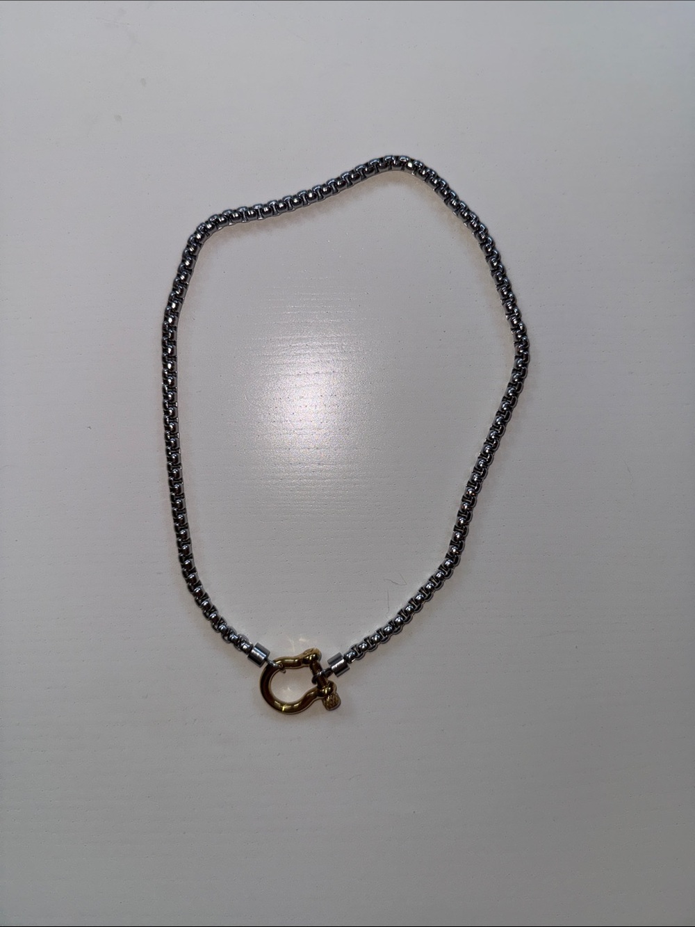Mixed metals necklace